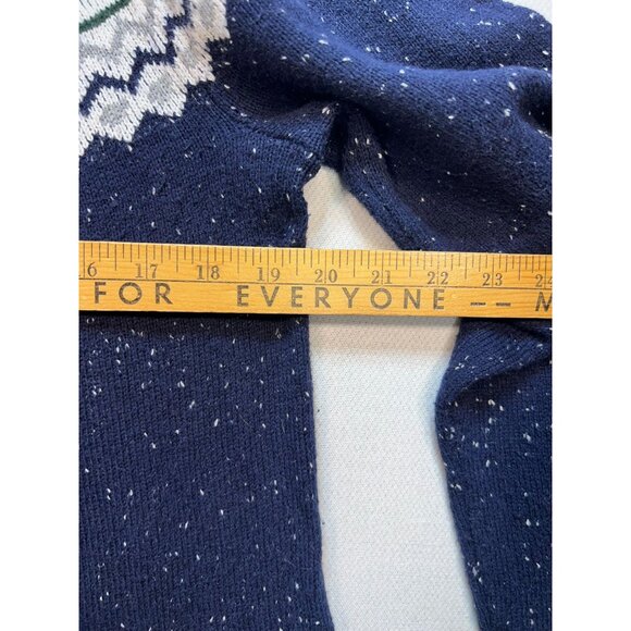 Christopher & Banks Womens Crewneck Pullover Sweater Knit Size L Multi Fair Isle - Picture 10 of 11